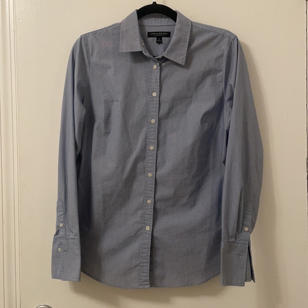 Banana Republic - Riley Tailored Fit - Dress Shirt Size 6